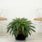 23" Artificial Boston Fern Plant with Handmade Jute & Cotton Basket